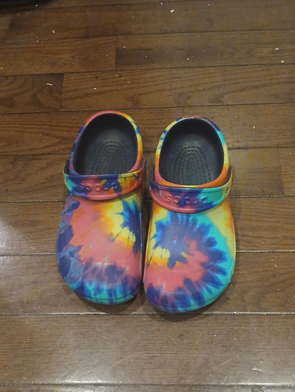 CROCS Tie-Dye Multicolor Slip-On Clogs